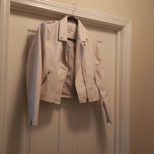NWOT Faux Leather Biker Style Jacket